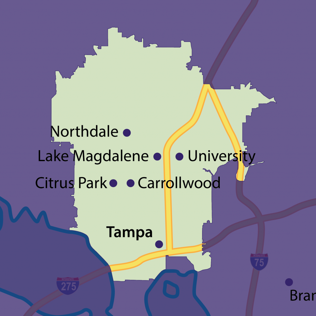 Carrollwood tutoring territory map