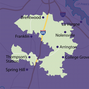 Franklin tutoring territory map